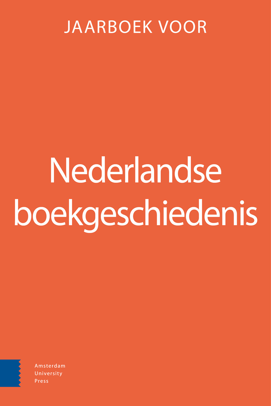 image of Jaarboek voor Nederlandse Boekgeschiedenis