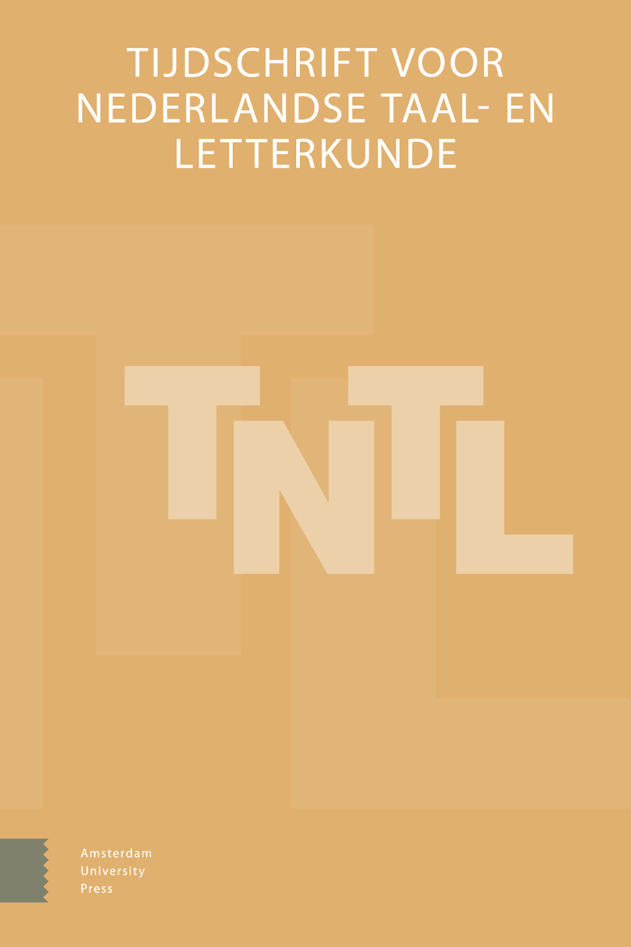 image of Tijdschrift voor Nederlandse Taal- en Letterkunde