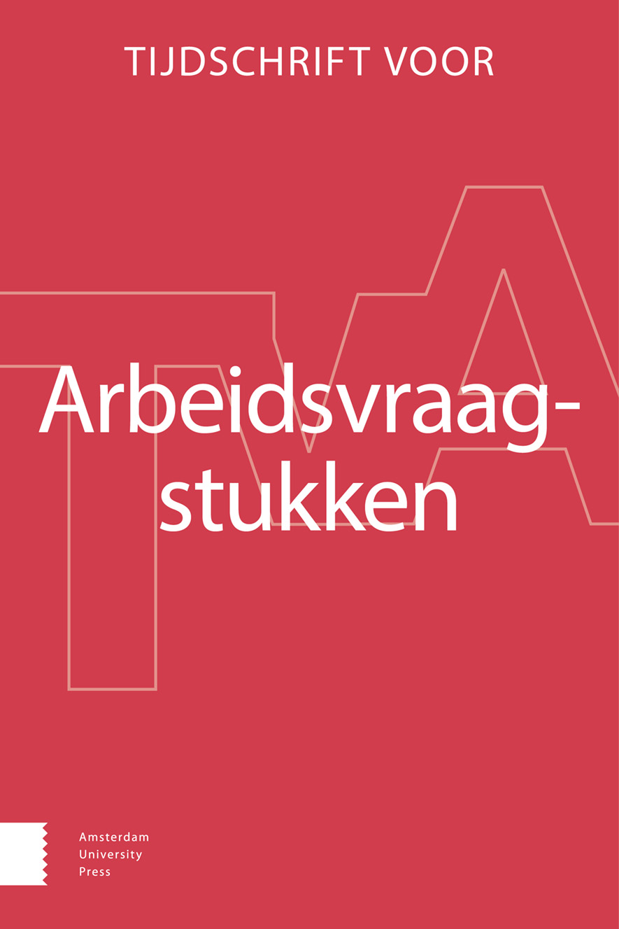 image of Tijdschrift voor Arbeidsvraagstukken