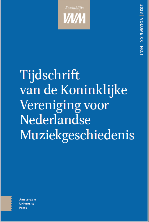 image of Tijdschrift van de Koninklijke Vereniging voor Nederlandse Muziekgeschiedenis